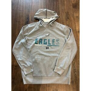 Gray Philadelphia Eagles Print Pullover Hoodie Size Large L NFL